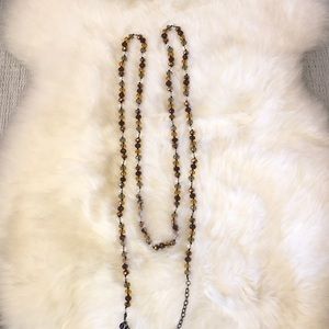 Multifaceted gem necklace